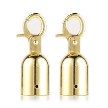 (Gold) Pack of 2 Sturdy Stainless Steel Cord Stoppers Convenient for Ensuring Stability of Outdoor Decking and Fence Rope Silver