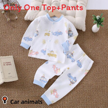 (Style F,73cm)Ropa de dormir de algodón para bebé de dos piezas con lindos patrones de dibujos animados diseño comodidad interior