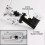 (Black) Drift Racing Handbrake with Hydro System - Long Level Gear Kit 2