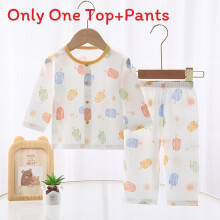 (Style A,90cm)Baby Baumwolle Sommer Pyjama Set mit antibakteriellem Stoff für Kleinkinder S