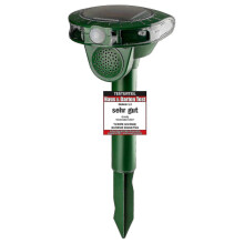 Solar-Powered Ultrasonic Animal Repeller - Weatherproof IP44 - Green