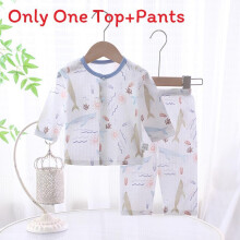 (Style G,73cm)Baby Baumwolle Sommer Pyjama Set mit antibakteriellem Stoff für Kleinkinder S