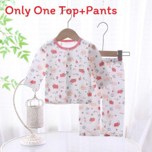 (Style H,90cm)Baby Baumwolle Sommer Pyjama Set mit antibakteriellem Stoff für Kleinkinder S
