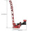 (Red) Drift Racing Handbrake with Hydro System - Long Level Gear Kit 4