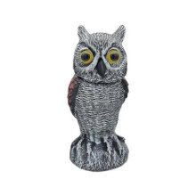Owl Scare Control Devices with 360 Swivel Fake Owl Decoy Owl Bird Deterrent Garden Decoration B