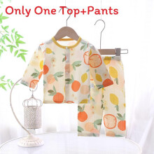 (Style I,100cm)Baby Baumwolle Sommer Pyjama Set mit antibakteriellem Stoff für Kleinkinder S