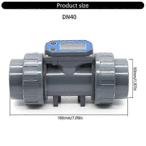 (DN40) Precise Flow Meter DN15-DN80 LCD for Water Monitoring 2