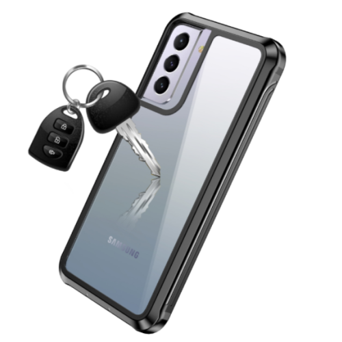 Samsung Galaxy S21 Ultra Hülle extra stoßfest TPU/PC Schwarz/Grau 1