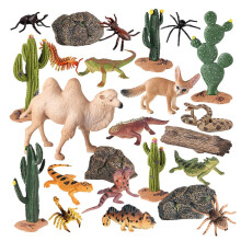 Figurines 24 Pcs Miniature Landscape Animals Decor