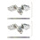 (Style B) Double Faced Acrylic Owl Sculptures Including Reflective Accessories for Balcony Bird Control Multicolor 1