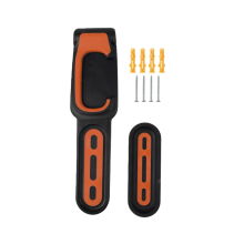 Support mural vertical pour vélo, utilisation simple et pratique. Rangement mural pour vélos, compatible avec les garages, noir et oran