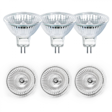 Halogen Bulb GU5.3 50W 12V 6-Pack for MR16 Spotlight Replacement