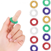 Set van 30 acupressuurringen, sensorische vingerringen met nopjes voor tieners en volwassenen, stille stressverminderaar en massage.