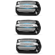Set van 3 elektrische scheerkoppen 32B S3, compatibel met Braun Series 3 scheerapparaten, zoals de 3040s, 3080s-4, 370cc, 3070cc, 3000s