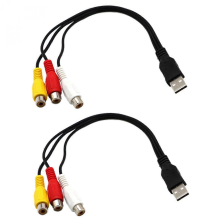 Câble adaptateur USB mâle vers femelle pour décodeur et téléviseur : léger, facile à installer, fil de cuivre étamé.