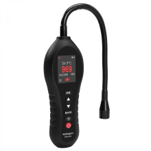 Koelmiddellekdetector met flexibele zwanenhalssonde, multimode alarm voor HVAC en auto's