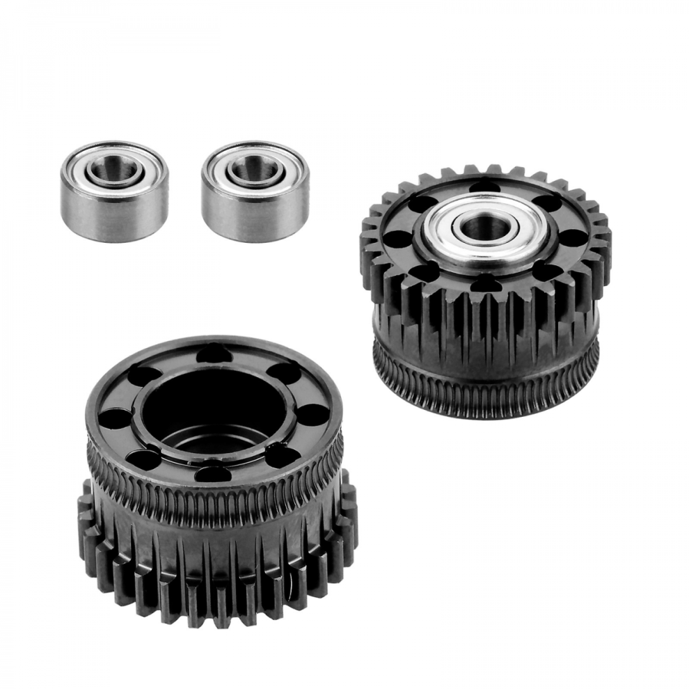 Upgrade Extruder Gear Kit Compatible With Creality K2 Plus All Metal Filament Drive Gear Nickel Plated Dlc Coat High Hardness Wear 6485316999691