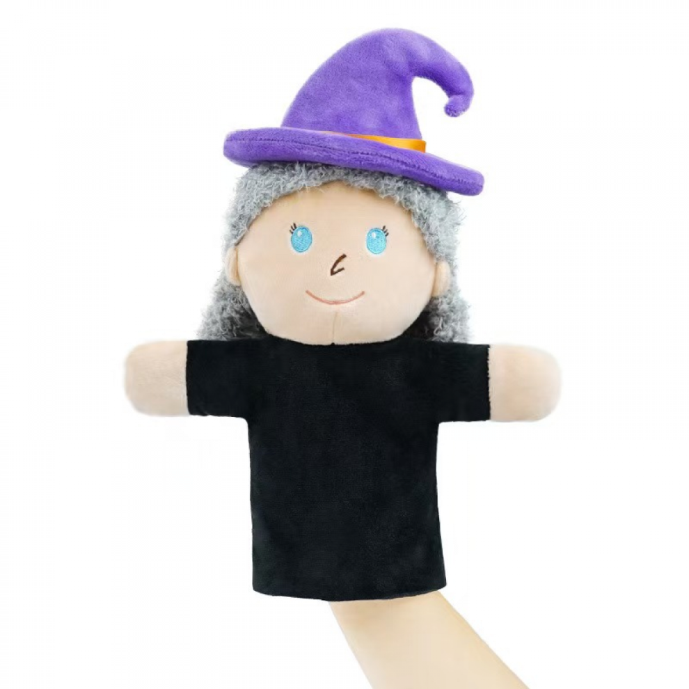 Plush Hand Puppet - Fairy Tale Witch, Storytelling Puppet For Cultural Education At Home And In Class, One Size 6485316001028