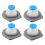 4pcs Compatible with BLACK+DECKER HLVCF10 Vacuum Filter Replacement 1