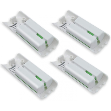 4er-Pack wiederaufladbare Akkus, kompatibel mit Wii- und Wii U-Fernbedienungen, 2800 mAh