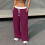 Women's wide-leg sweatpants, drawstring-Dark Blue L 3