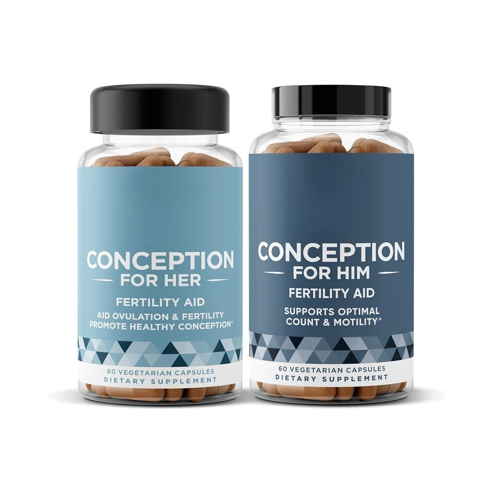 (2pcs, couples) Fertility Supplements for Women-Ovulation,Hormonal Balance-60 Vegetarian Capsules