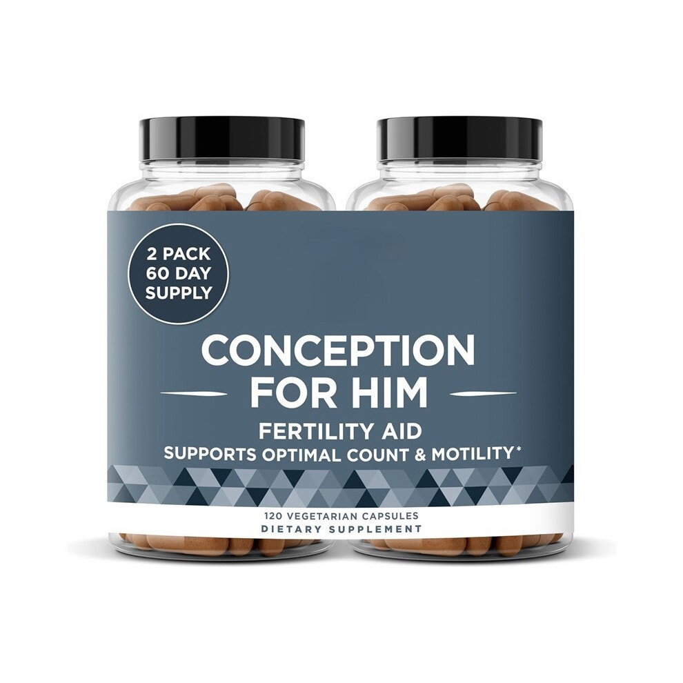 (2pcs, men) Fertility Supplements for Women-Ovulation,Hormonal Balance-60 Vegetarian Capsules