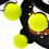 Draagbare tennisbalplukkers met gebogen-Wit A03 7