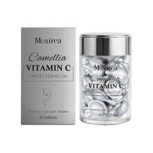 (40pcs) Triple Vitamin C Serum Capsules, Dark Spots Correction with Camellia Niacinamide VE Anti-Aging Skincare Serum, 20 Capsules