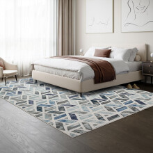 (160 x 230 cm (5 ft 2 in x 7 ft 5 in), Zara) Extra Large Area Rugs Printed Geometric Traditional Carpets Runner Rug & Luxury Floor Door Mats