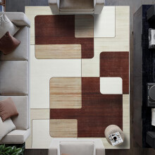 (160 x 230 cm (5 ft 2 in x 7 ft 5 in), Viva) Extra Large Area Rugs Printed Geometric Traditional Carpets Runner Rug & Luxury Floor Door Mats