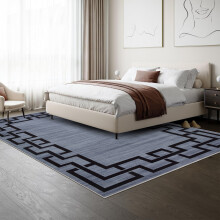 (160 x 230 cm (5 ft. 3 in x 7 ft. 7 in), Nico Grey) Extra Large Rugs Non Slip Area Rug Modern Luxury Living Room Bedroom Carpets