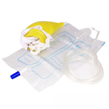 Sacca per la raccolta delle urine maschili BT-4 con tasca di conservazione da 1000 ml, raccoglitore di urine medico portatile per viagg