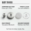 Self-adhesive Shower Suction Towel Hook Set, Silver 4