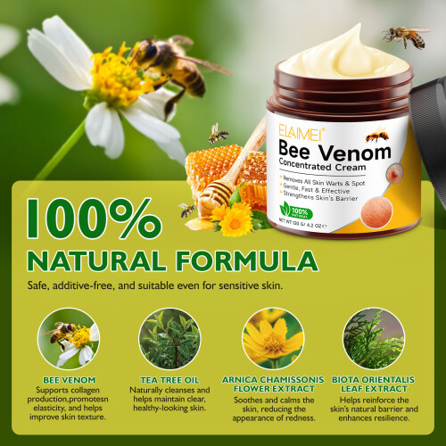 Creme para verrugas com veneno de abelha 120g 1