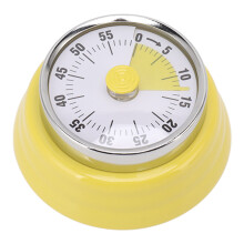 Temporizador mecánico de acero inoxidable con cuenta regresiva, 1 unidad para cocina, oficina y uso diario, duradero y fácil de usar.