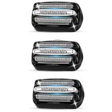 3-pack elektriska reservhuvuden för rakapparater i serie 3, kompatibla med 3040s, 3080s-4, 370cc, 3070cc, 3000s, 3010, 3090