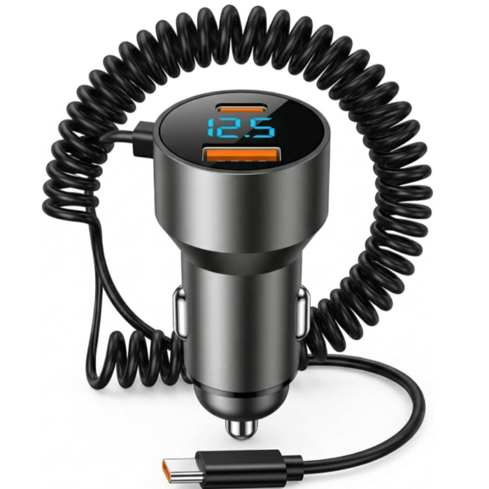 One To Three Super Fast Charging Car Charger Mobile Phone Cigarette Lighter Conversion Plug Car Charger Car Usb Interface 9366410239616
