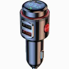 Ny Bluetooth-spelare för bil QC3.0 snabbladdning med blixtladdning Bluetooth-billaddare FM-sändare billaddare_m
