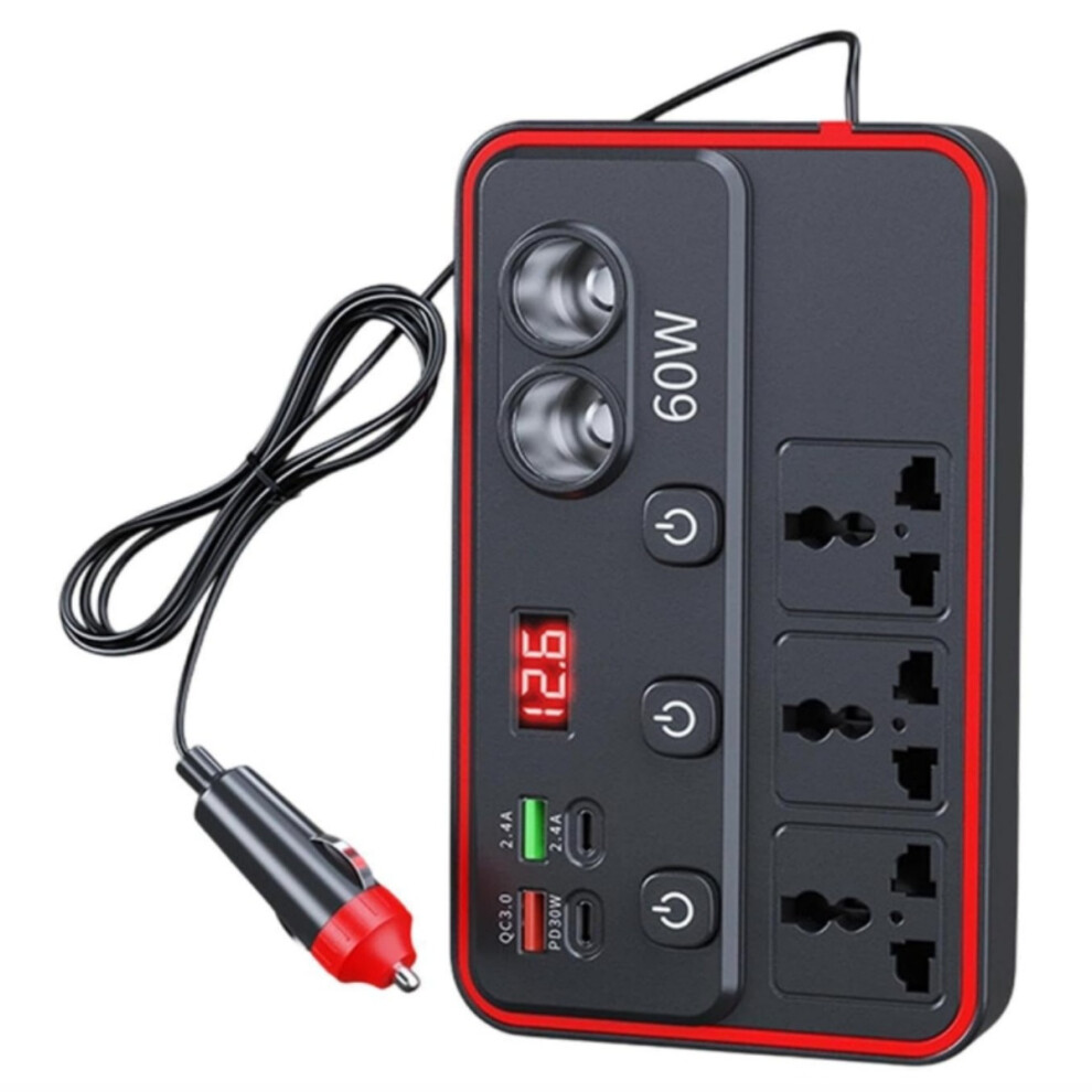 Car Charger 12V24v Conversion 220V Universal Multi-Function Inverter Car Truck Fast Charging Cigarette Lighter Socket 9366410239913