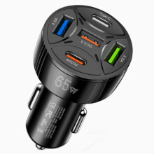 Încărcător auto de 65W, încărcător auto cu încărcare rapidă PD30W de la unu la cinci, potrivit pentru capul de încărcare auto cu_m