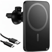Luftuttag trådlös billaddare snabbladdning magsafe magnetisk trådlös laddningsfäste lämplig för Apple mobiltelefoner_m