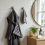 Self-adhesive Shower Suction Towel Hook Set, Silver 2