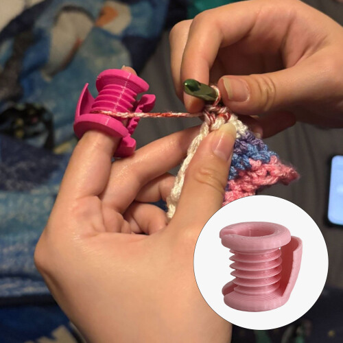 Long Time Use Plastic Finger Guards for Crocheting-Green 1