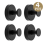 Self-adhesive Shower Suction Towel Hook Set, Black 1