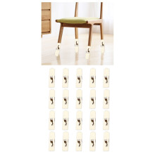 Acrylic Fibre Chair Leg Protectors 20 Pack