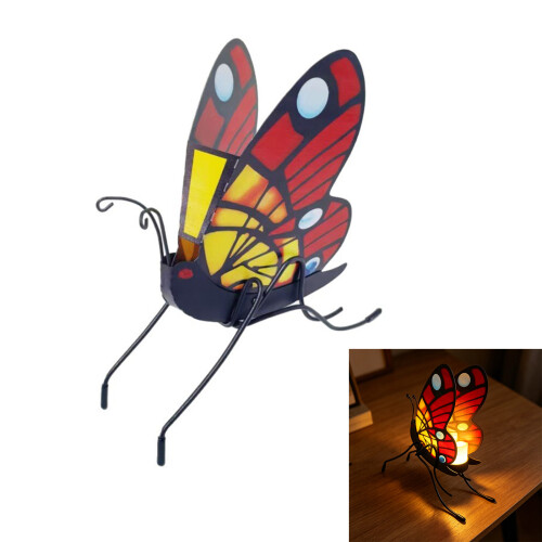 Desktop Iron Tealight Stand 3D Butterfly Shape Candle Stand For 1