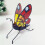 Desktop Iron Tealight Stand 3D Butterfly Shape Candle Stand For 5