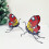 Desktop Iron Tealight Stand 3D Butterfly Shape Candle Stand For 6