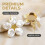 Boutons de manchette en forme de fleur géométrique, accessoires 2